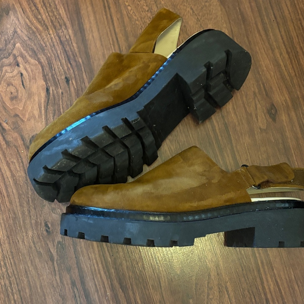 Poppy Barley The Lug Mule Cinnamon Suede - Picture 2 of 4